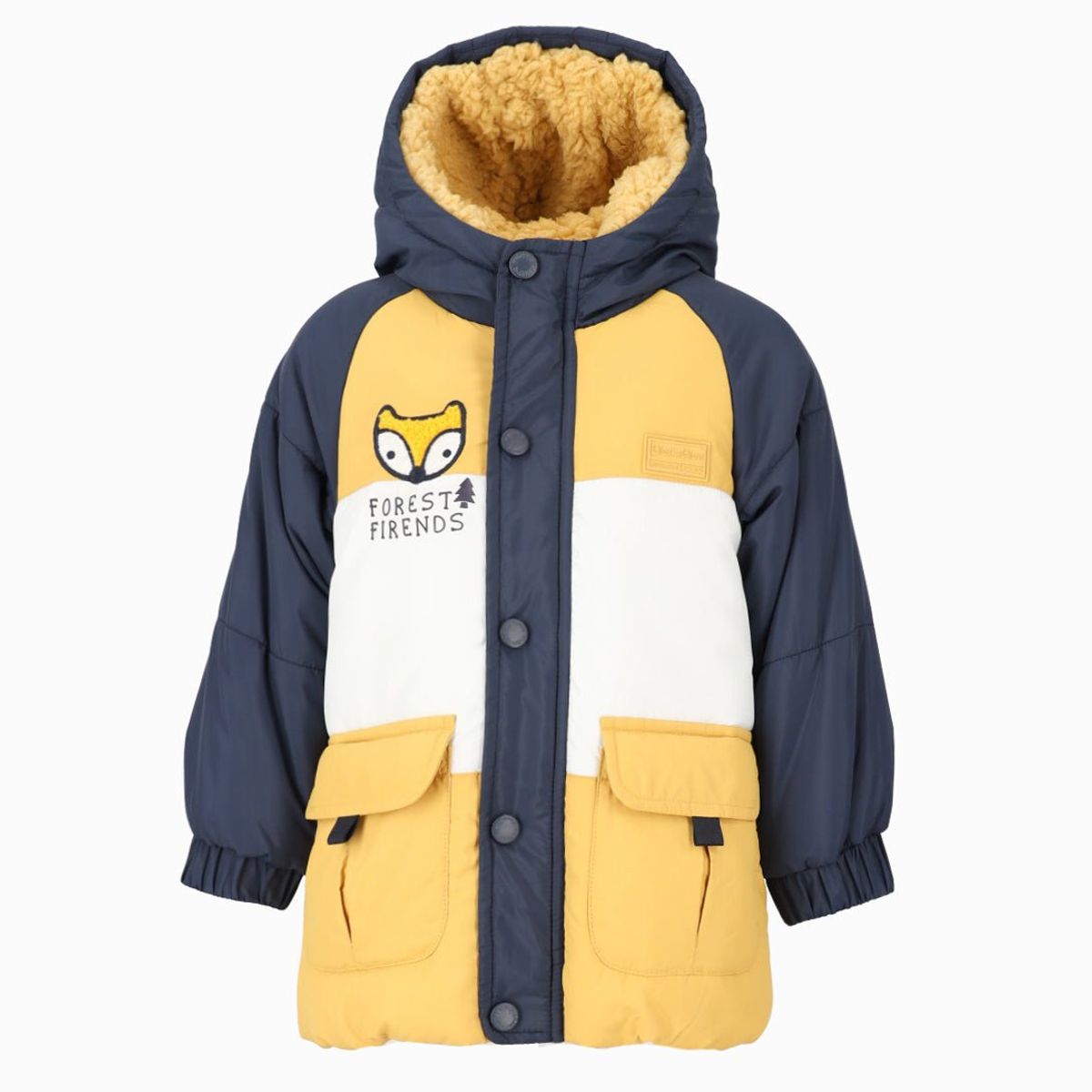 BLACK AND BLUE - Parka bebés impermeable mostaza Black and Blue