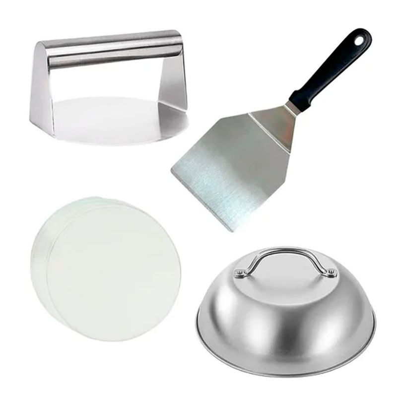 ESHOPANGIE - Kit De Prensa De Hamburguesas De Acero Inoxidable