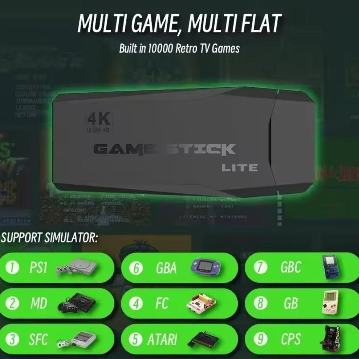 GENERICO - Consola - 2.4 G Gamepad - 2 Controles.