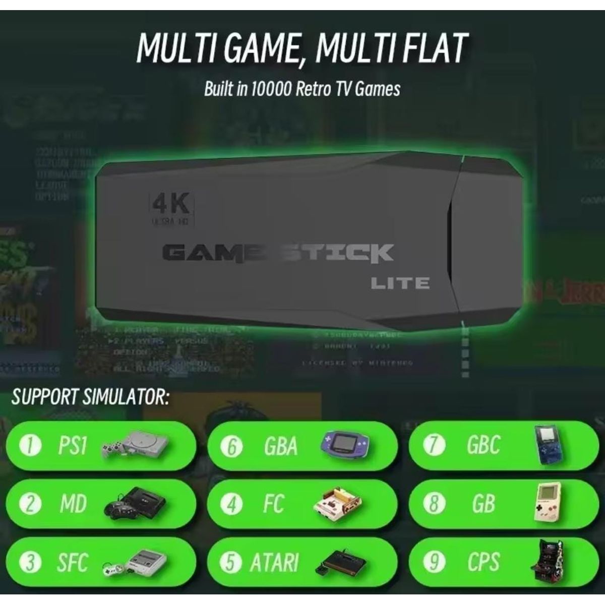 GENERICO - Consola - 2.4 G Gamepad - 2 Controles.