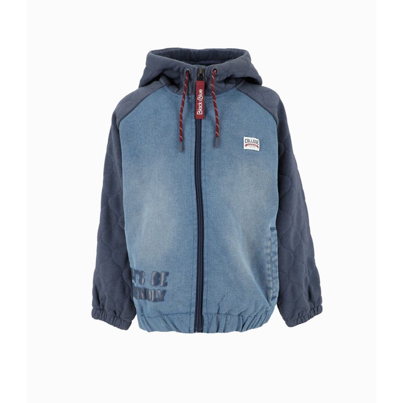 BLACK AND BLUE - Chaqueta niño bomber azul piedra Black and Blue