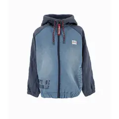 BLACK AND BLUE - Chaqueta niño bomber azul piedra