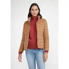 CANADIENNE - Parka Reversible Mujer Poliéster Camel