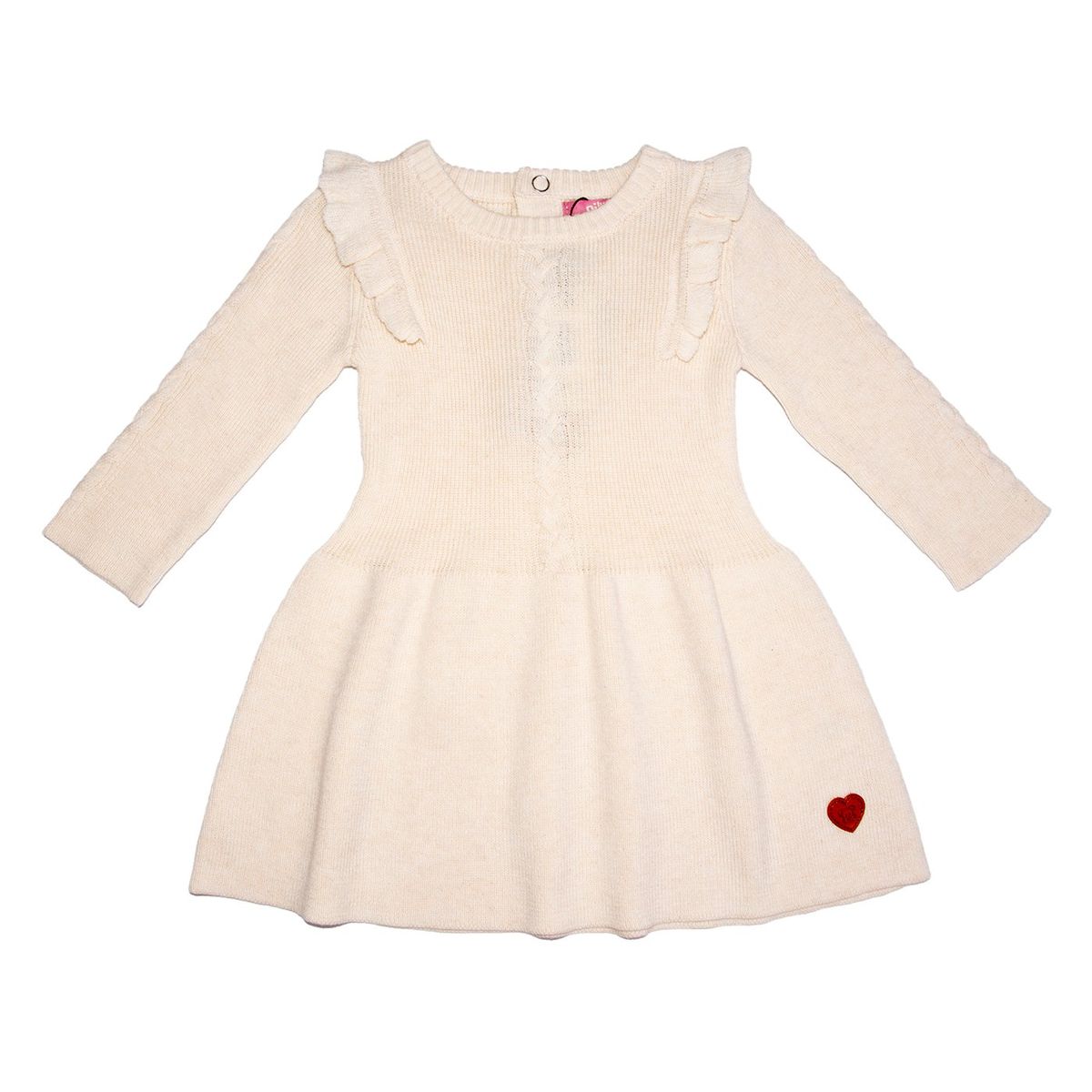 PILLIN - Vestido Bebe Crudo Pillin PVB917-25CRU  - Blanco