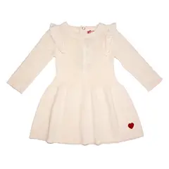PILLIN - Vestido Bebe Crudo PVB917-25CRU - Blanco