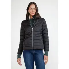 CANADIENNE - Parka Reversible Mujer Poliéster Negro