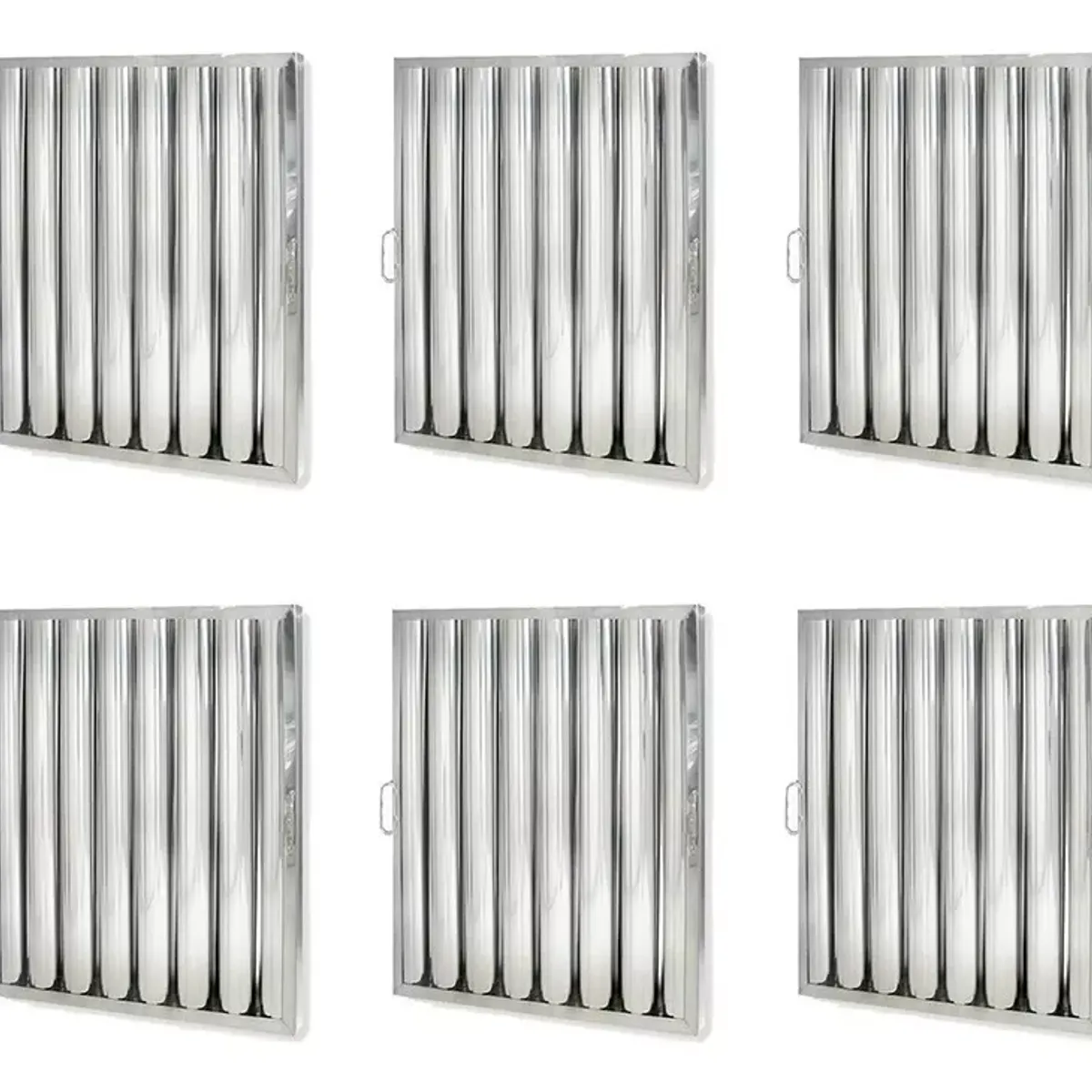 BOZZO - 6 Pack Filtros de Campana 50x50 cm Acero Inox.