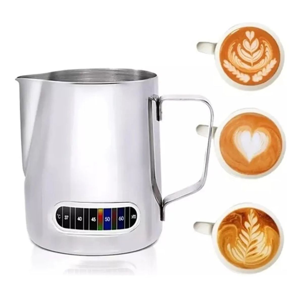 GENERICO - Jarra De Espuma De Leche Barista Cafe Acero Inoxidable 900ml