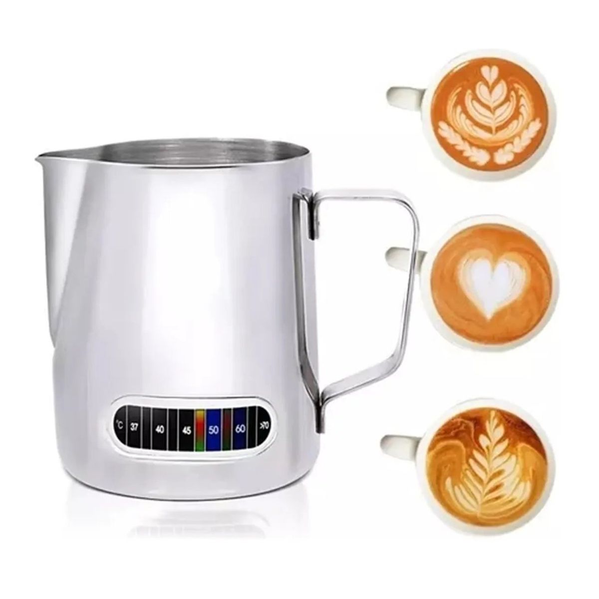 GENERICO - Jarra De Espuma De Leche Barista Cafe Acero Inoxidable 900ml