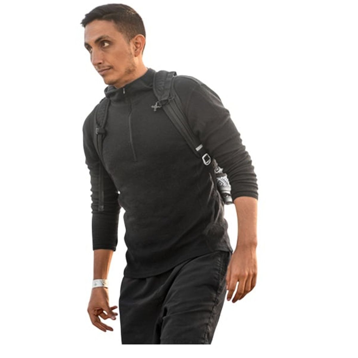 GARSIL - Poleron Deportivo Segunda Capa Con Cierre Para Hombre Con Gorro