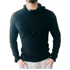 GARSIL - Poleron Deportivo Segunda Capa Con Cierre Para Hombre Con Gorro