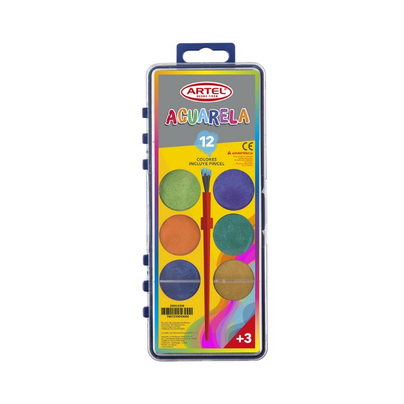 ARTEL - Acuarela Artel 12 Colores