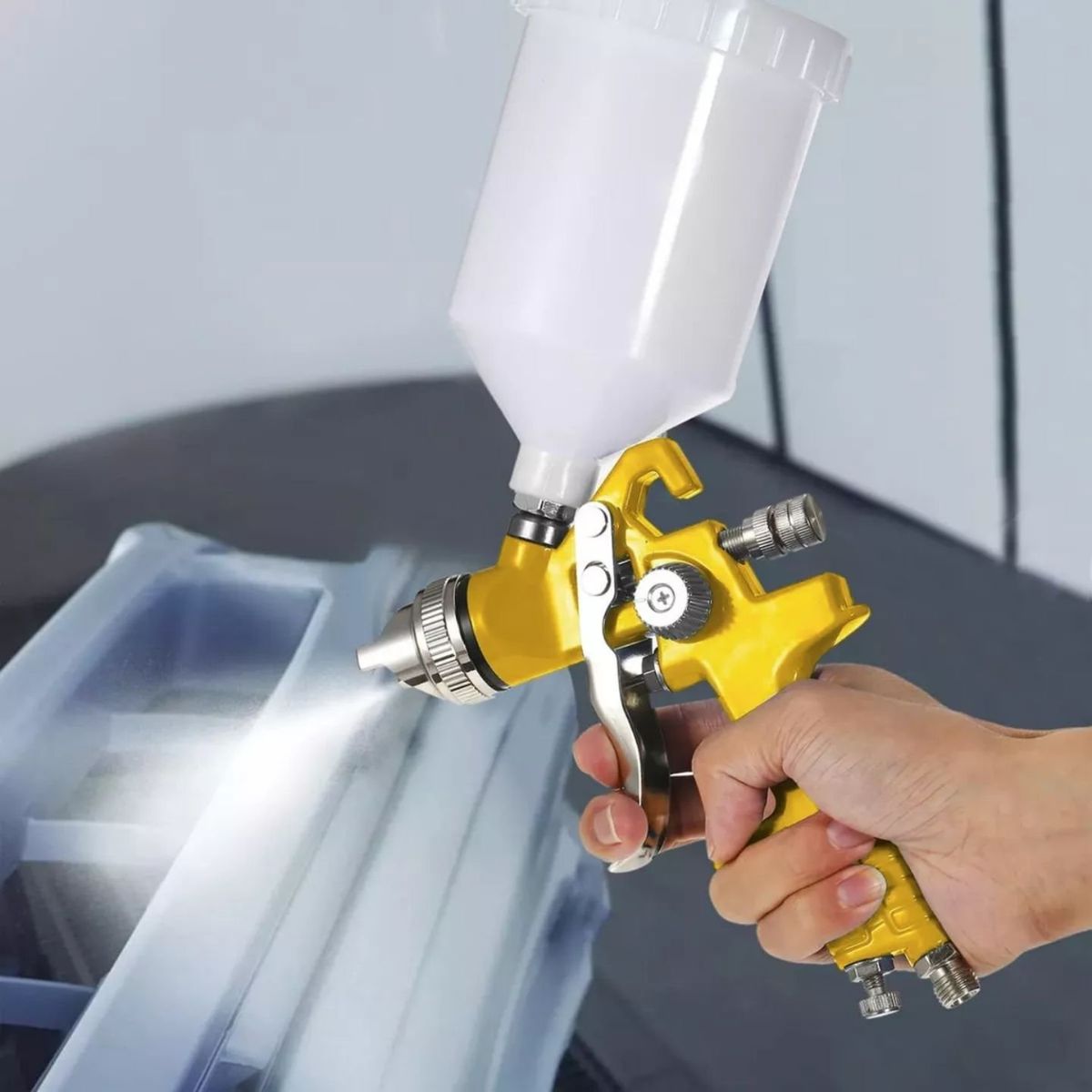 UYUSTOOL - Pistola Para Pintar Con Compresor Gravedad 1.4 Mm Uyustools