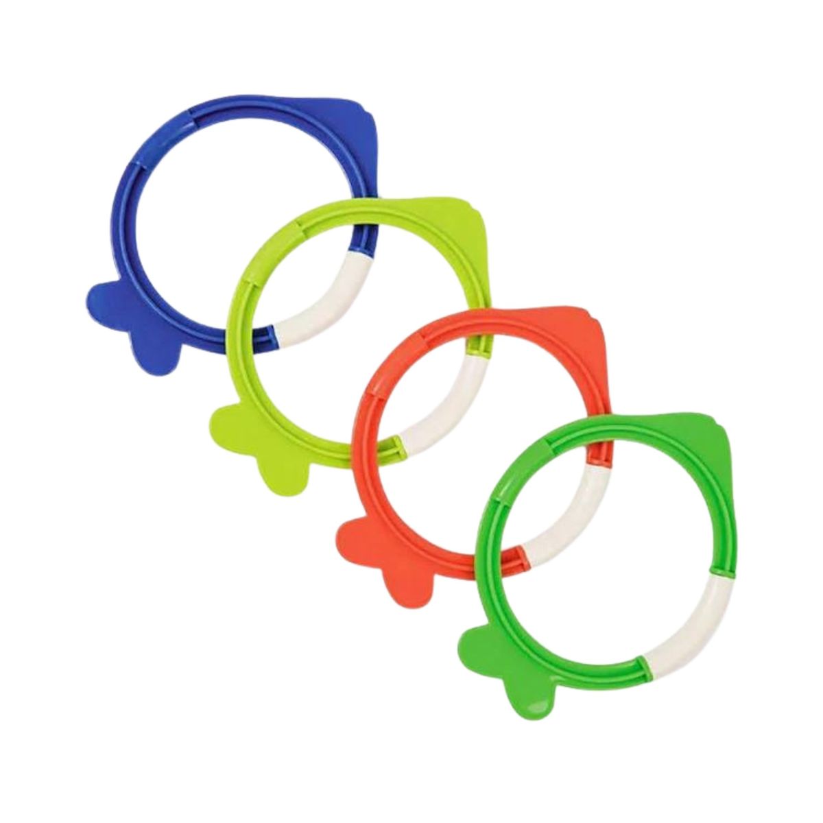 GENERICO - Set De 4 Anillos De Buceo De Peces Para Niños Natación Juego