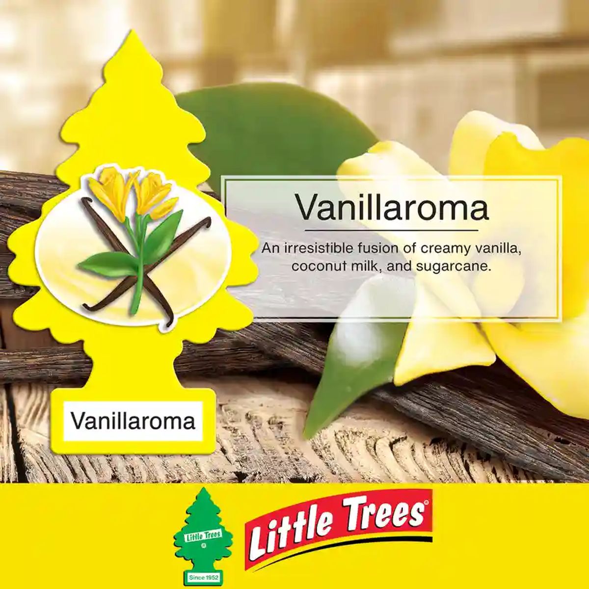 LITTLE TREES - Pack 24 Pinos Aromatizantes Little Trees Aroma Vainilla