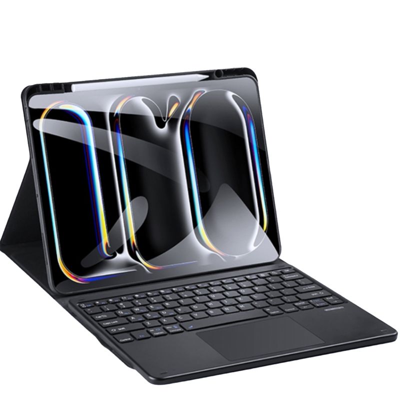 JOIGO - Funda Con Teclado Touchpad Español Para iPad Air 10.9 4ta 5ta Negro