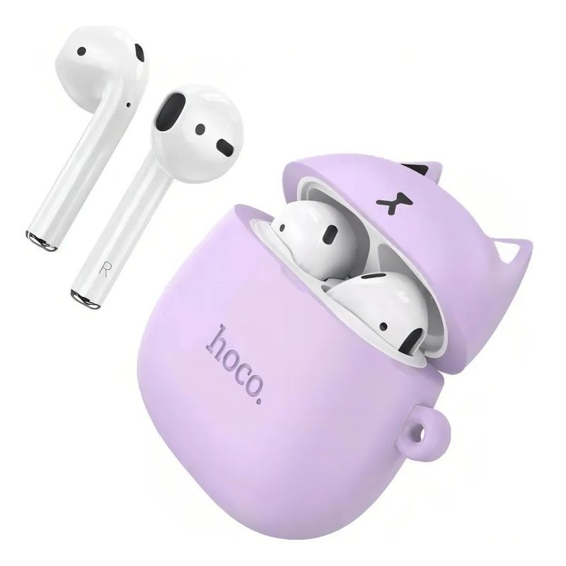 HOCO - Audifonos Bluetooth Tws Hoco Ew45 Gato Compatible iPhone Color Violeta