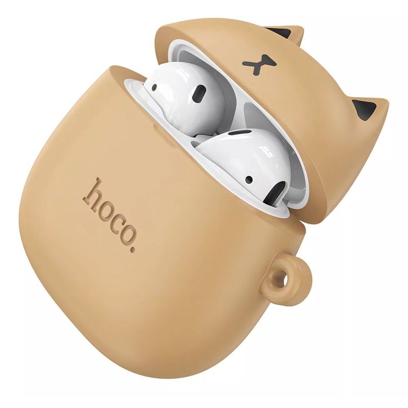HOCO - Audifonos Bluetooth Tws Hoco Ew45 Gato Compatible iPhone Color Cafe