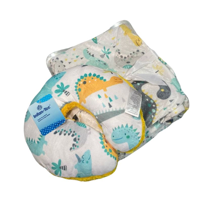 GARSIL - Manta Para Bebe Frazada Felpa + Almohada Niño 0-24 Meses