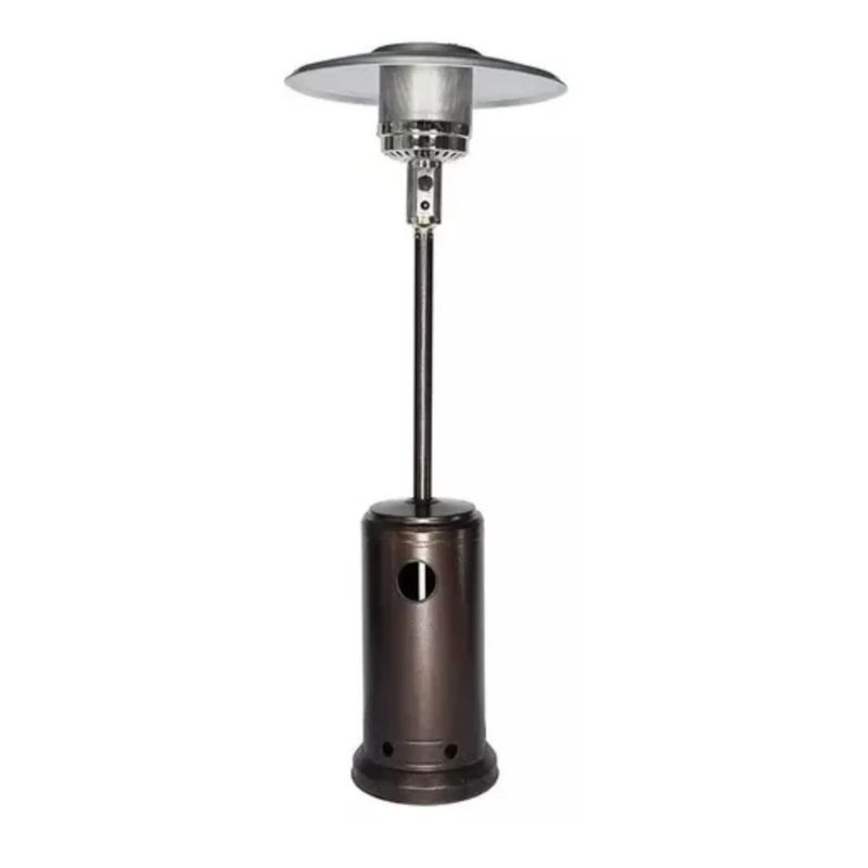 QRUBBER - Estufa Calefactor Exterior Patio - Terraza Tipo Reflector Color  Bronce