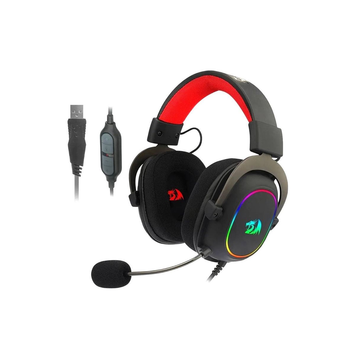 REDRAGON - Audífonos Zeus H510-X Rgb Negro Redragon - Crazygames