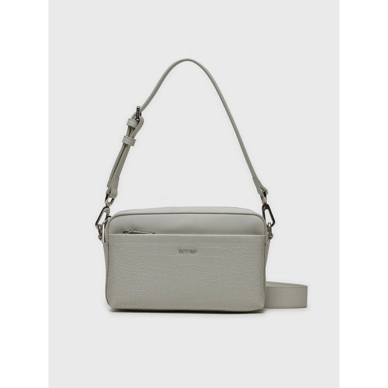 CALVIN KLEIN - Bandolera Ck Must Croco Gris Calvin Klein