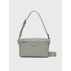 CALVIN KLEIN - Bandolera Ck Must Croco Gris
