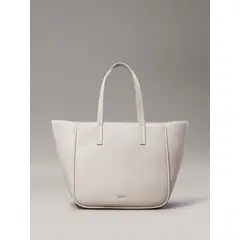 CALVIN KLEIN - Cartera Shopper Ck Refine Beige