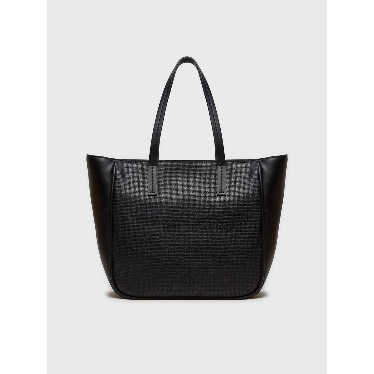 CALVIN KLEIN - Cartera Shopper Ck Refine Negro Calvin Klein