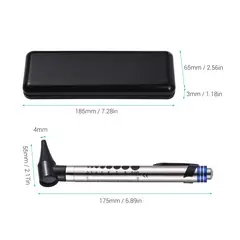 GENERICO - Otoscopio Visión 2 en 1 Acero Inoxidable Kit Portátil Gratis Pilas