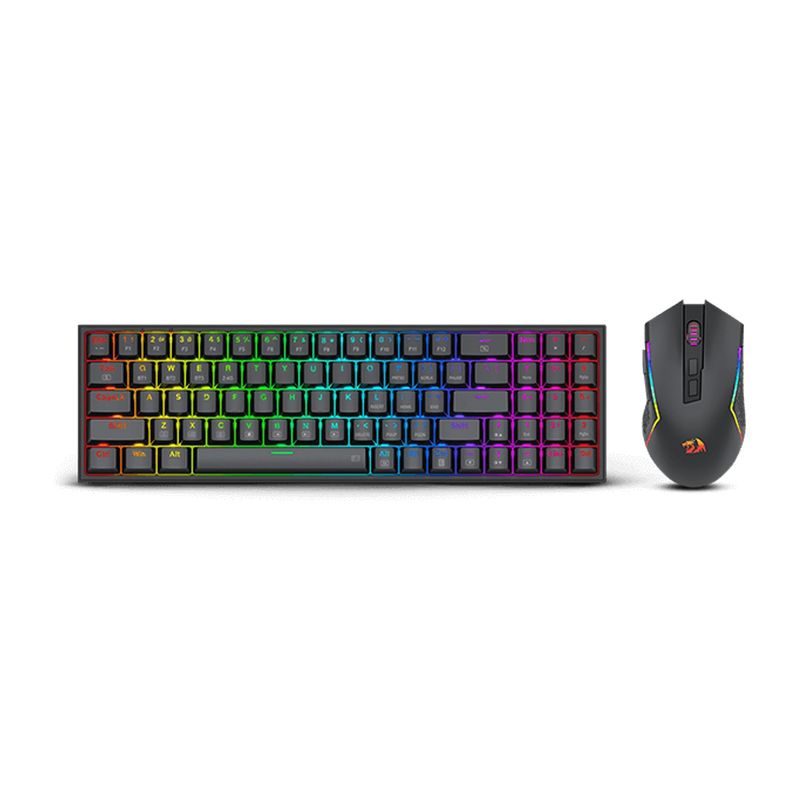 REDRAGON - Kit De Mouse Y Teclado Mecanico Inalambricos Redragon S136