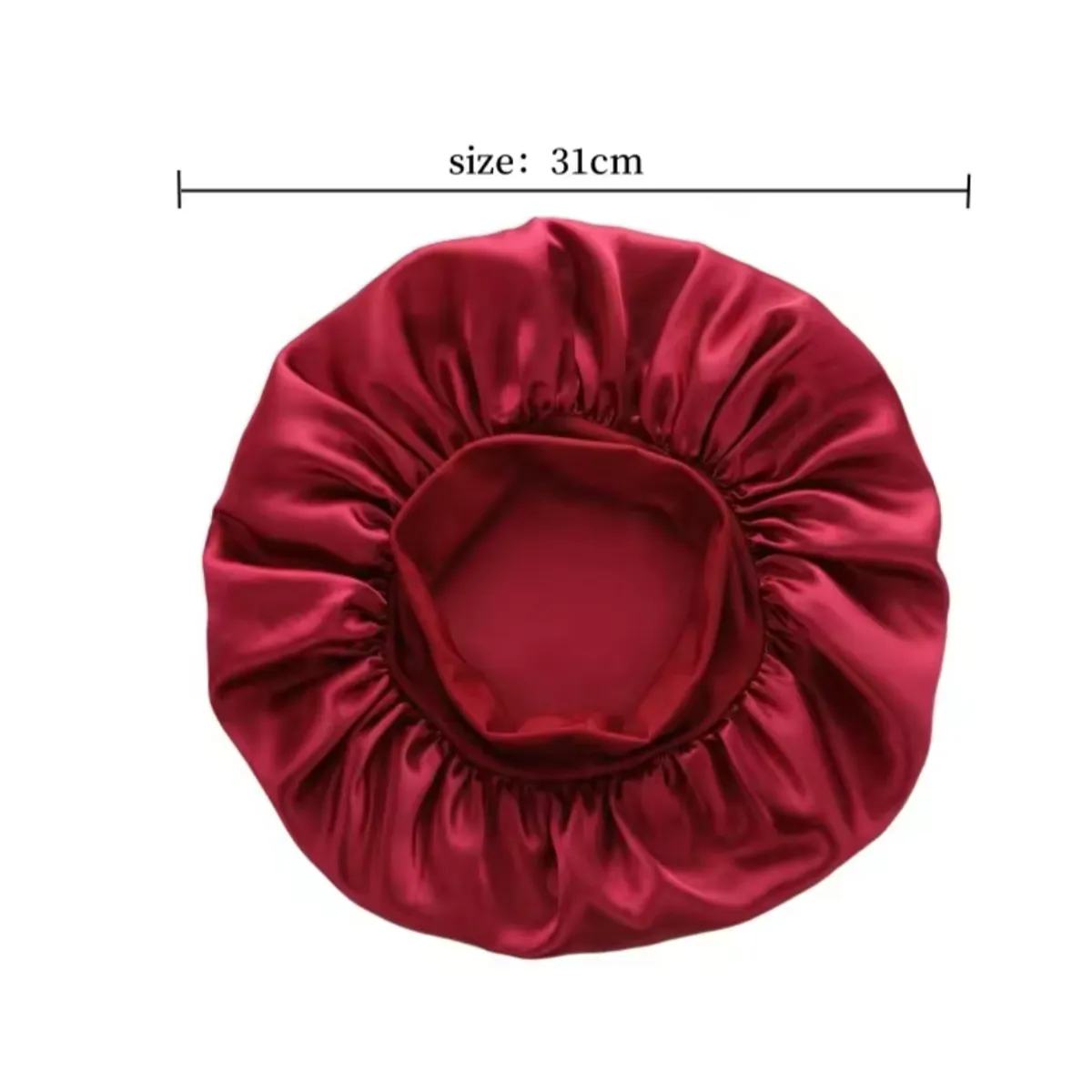 GENERICO - Gorro Satin Anti Enredos Con Peine Cabello Rizo Ondulado