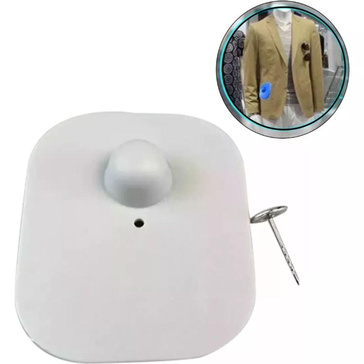 GENERICO - Pack 500 Alarmas Sensor Con Pin Antirrobo Ropa Am 8.2mhz