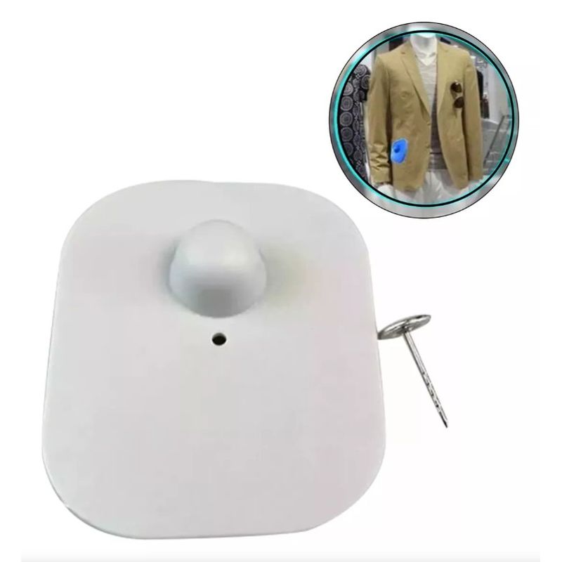 GENERICO - Pack 500 Alarmas Sensor Con Pin Antirrobo Ropa Am 8.2mhz