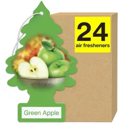 LITTLE TREES - Pack 24 Pinos Aromatizantes Aroma Manzana Verde