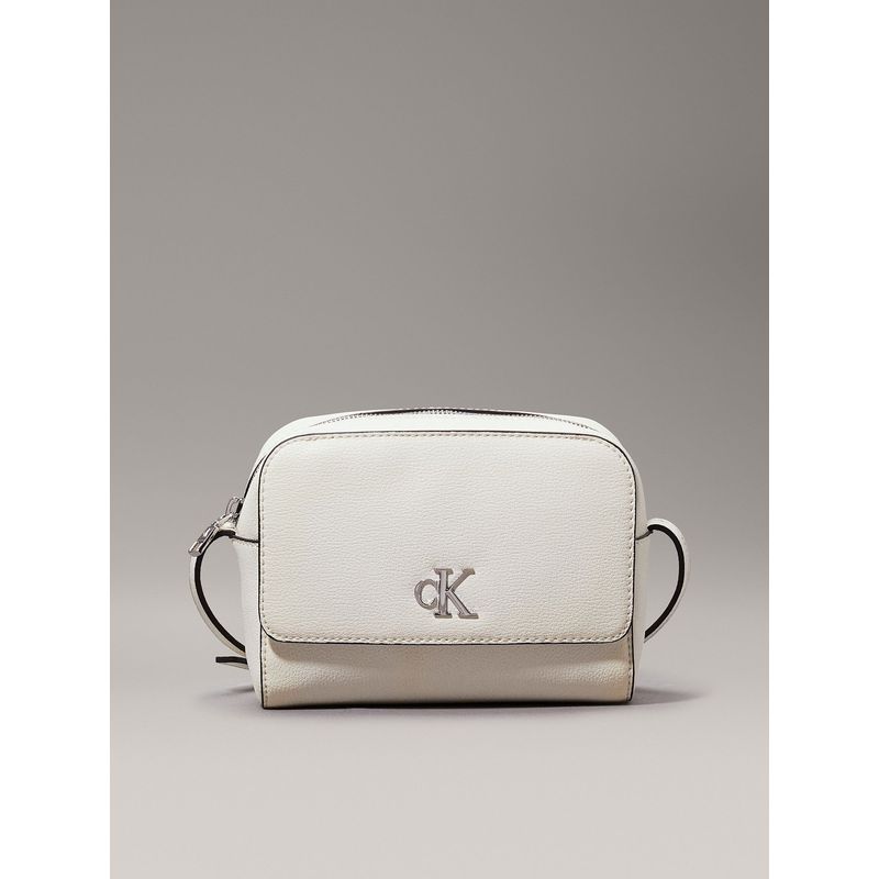 CALVIN KLEIN - Bandolera Minimal Monogram Blanco Calvin Klein