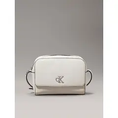 CALVIN KLEIN - Bandolera Minimal Monogram Blanco