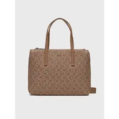 CALVIN KLEIN - Cartera Tote Ck Must Jacquard Beige