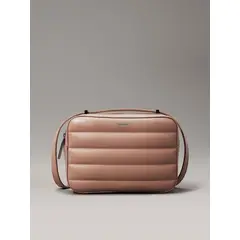 CALVIN KLEIN - Bandolera Line Quilt Beige
