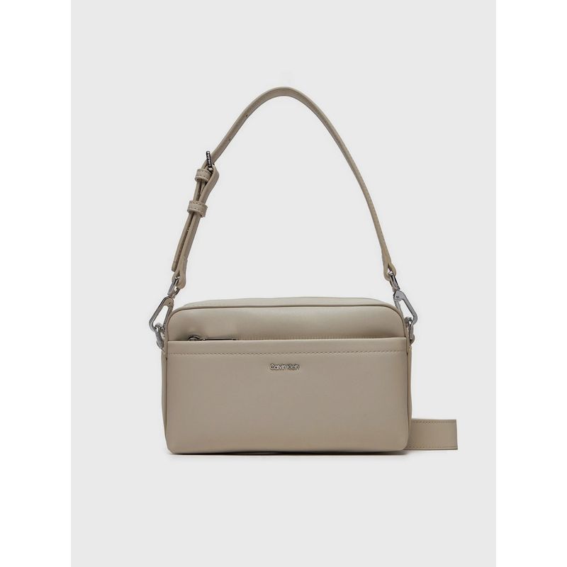 CALVIN KLEIN - Bandolera CK Must Convertible Beige Calvin Klein