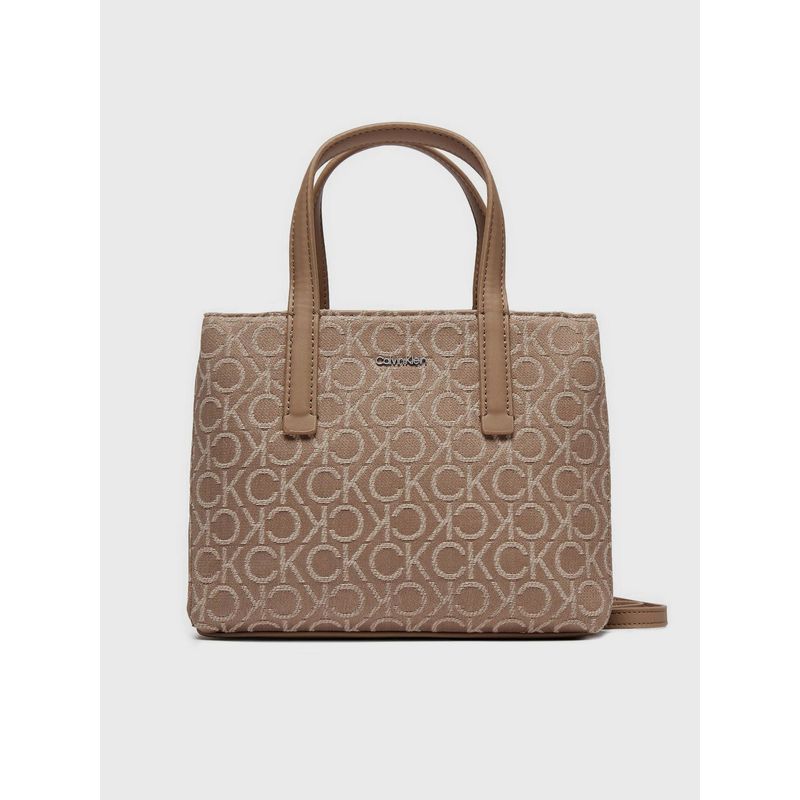 CALVIN KLEIN - Cartera Mini Tote CK Must Beige Calvin Klein