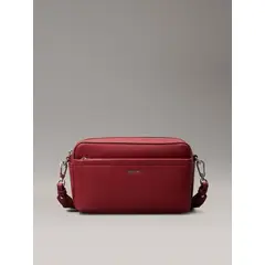 CALVIN KLEIN - Bandolera CK Must Convertible Rojo