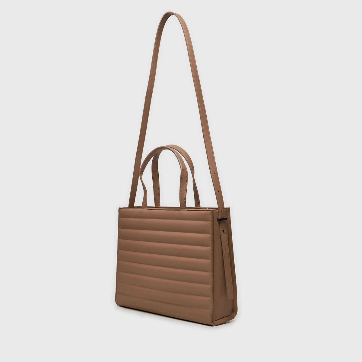 CALVIN KLEIN - Cartera Tote Line Quilt Beige Calvin Klein