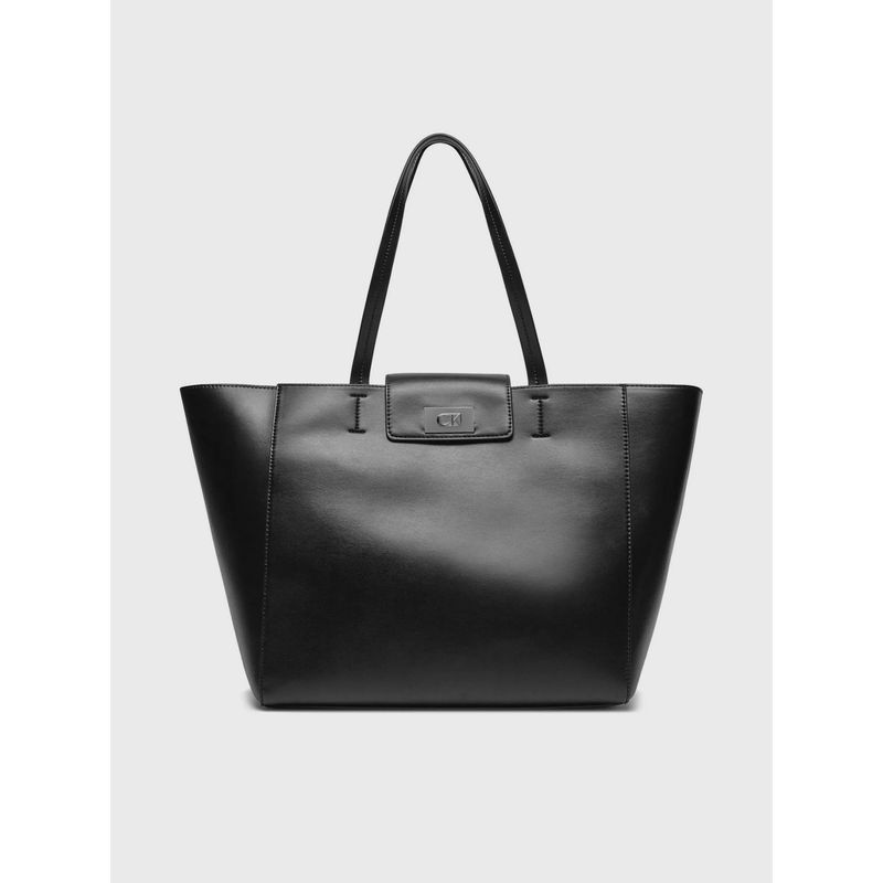 CALVIN KLEIN - Cartera Shopper Ck Push Negro Calvin Klein