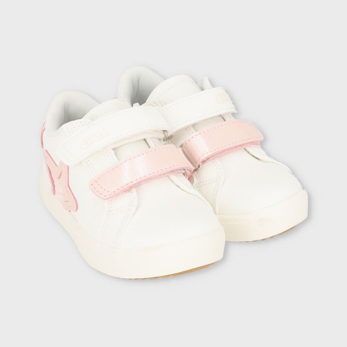 4KIDS - Zapatilla bebés con glitter blanco 4 Kids