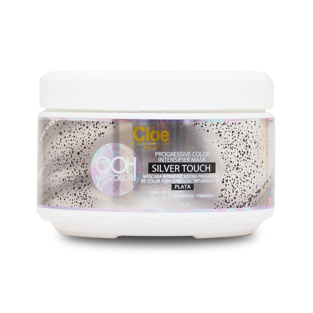 CLOE - Mascara Intensificadora Silver Touch Cabellos Plata Cloe Professional 270gr