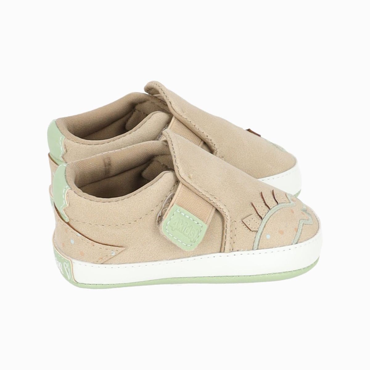 4KIDS - Zapatilla recién nacido con dinosaurio beige 4 Kids