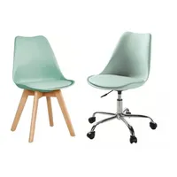 Pack Tulip Work de Escritorio con Cojin de Ecocuero- Menta