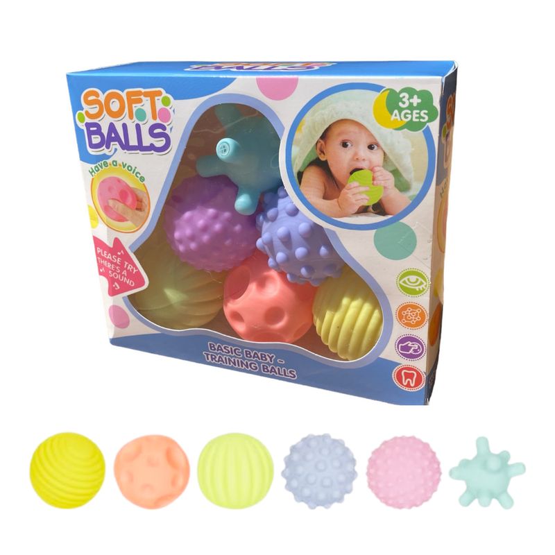 GENERICO - Juguete Sensorial de Pelotas Texturizadas Para Bebes