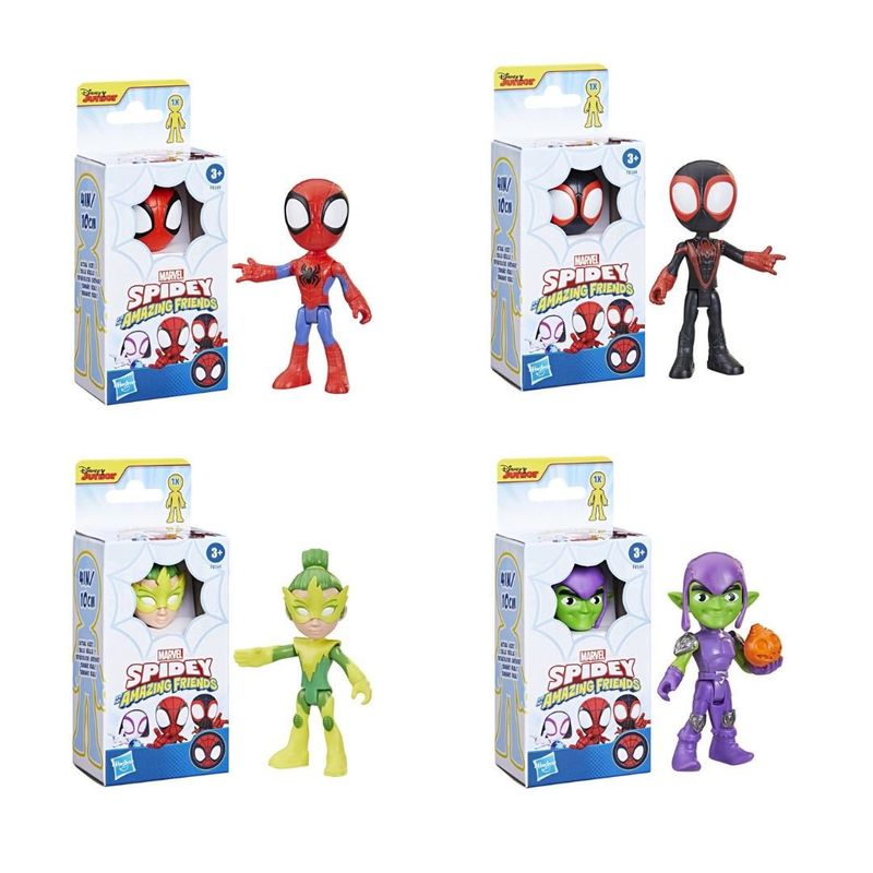 HASBRO - SET 4 FIGURAS SPIDEY Y SUS AMIGOS PACK 2